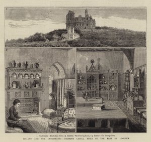 Irland och hennes markägare, Dromore Castle, byggt av Earl of Limerick